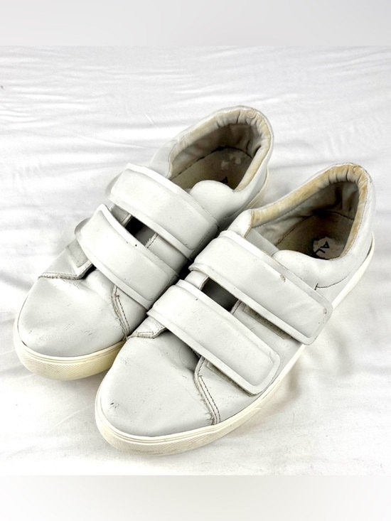 Aldo Shoes - Aldo Gray Double-Strap Faux Leather Sneakers